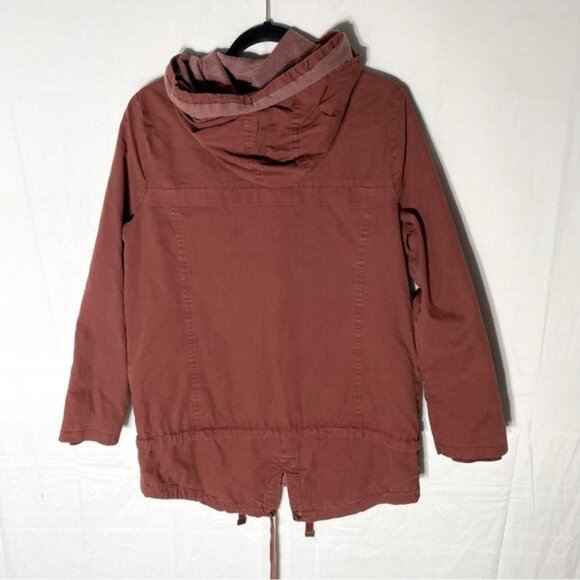 Mavi Rust Red Cotton Anorak Utility Chore Jacket Coat S - Picture 2 of 13